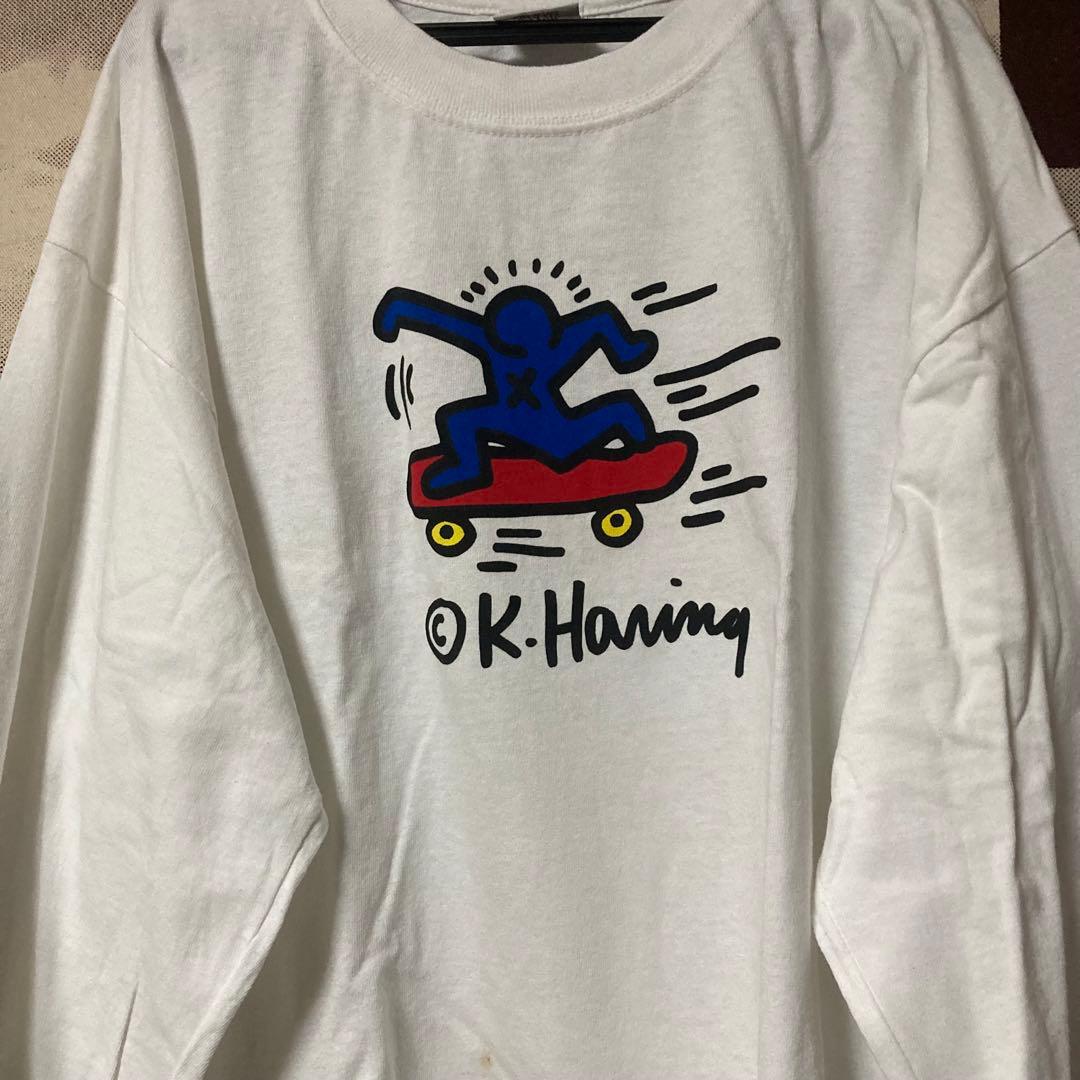 レア キースヘリング ヴィンテージ POPSHOP 長袖 ロンT L USA製