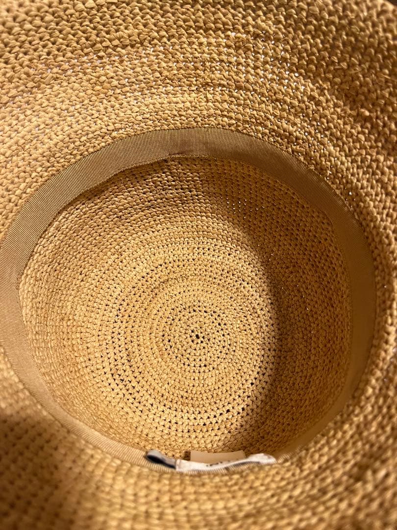 eytr914 　celine 新品トリオンフ ラフィアハットM