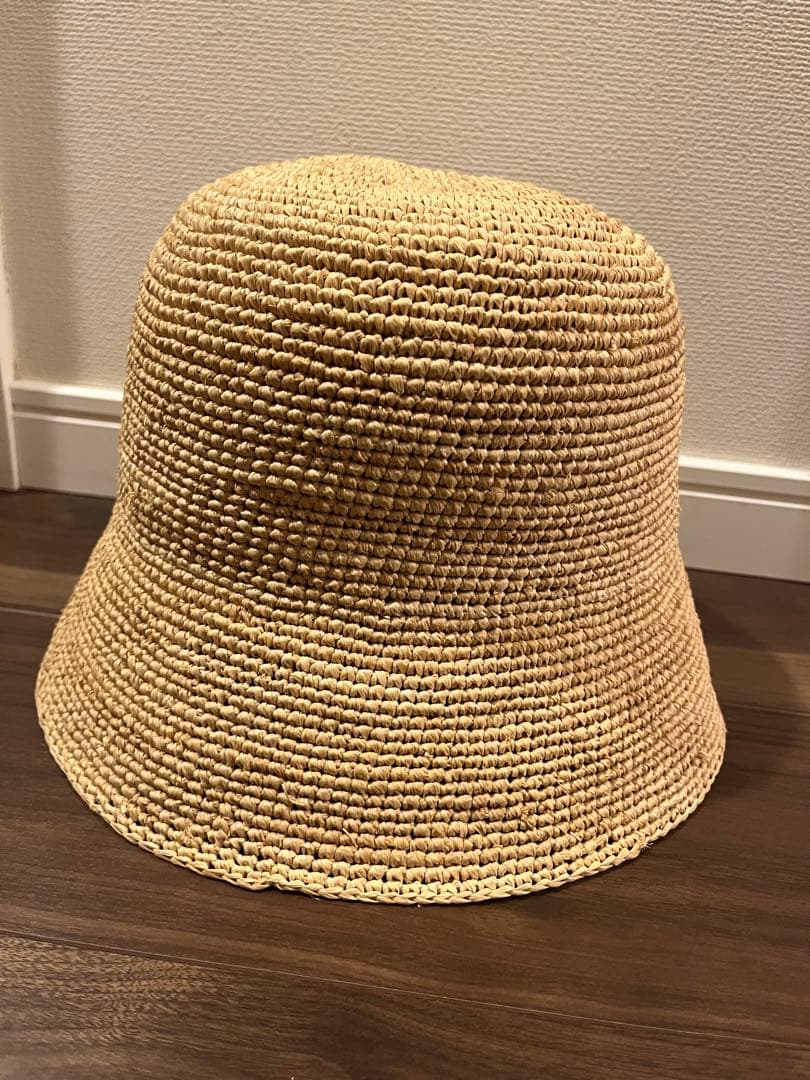 eytr914 　celine 新品トリオンフ ラフィアハットM