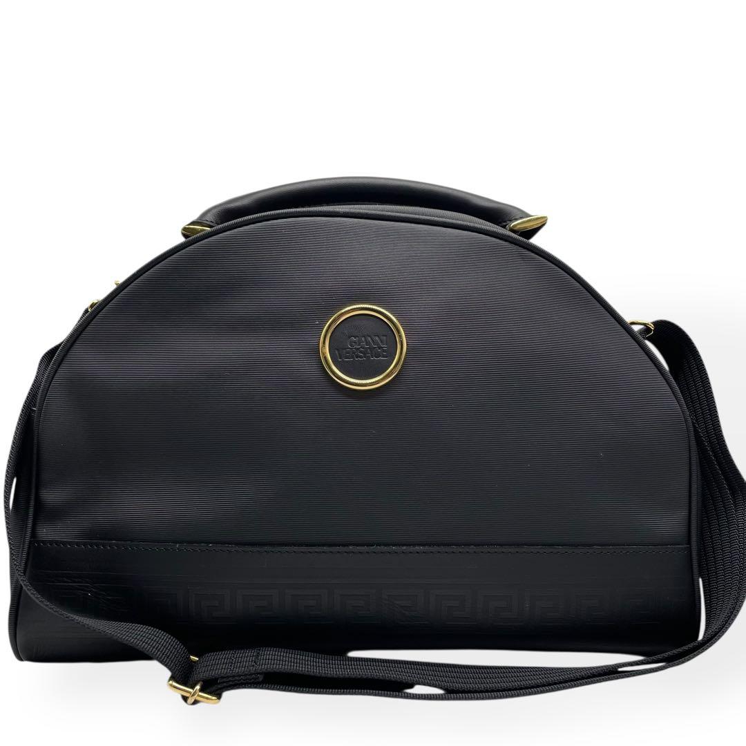 美品　希少　GIANNNI VERSACE 2way ショルダーバッグ　ブラック