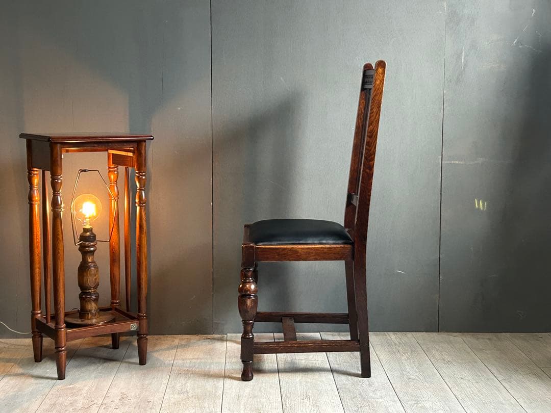 ③　英国　イギリス　ロイズアンティークス　ハイバックチェア　高浮き彫り　GY