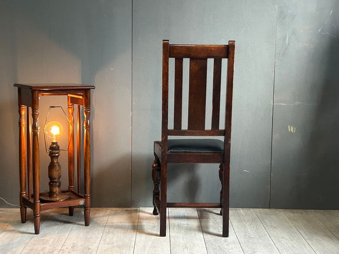 ③　英国　イギリス　ロイズアンティークス　ハイバックチェア　高浮き彫り　GY