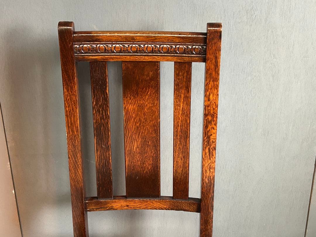 ③　英国　イギリス　ロイズアンティークス　ハイバックチェア　高浮き彫り　GY