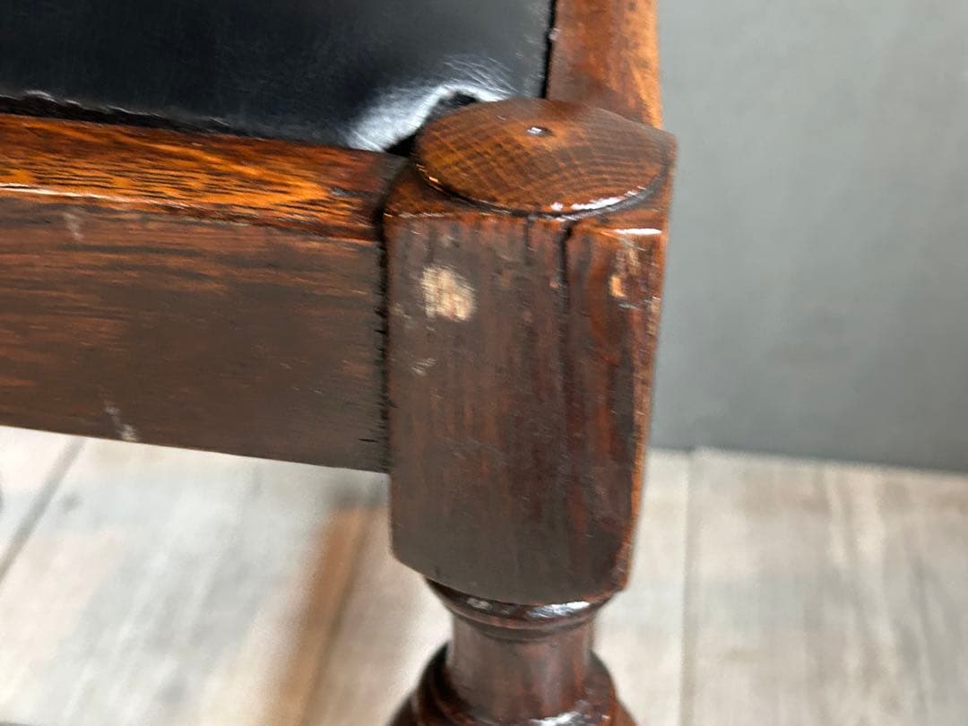 ③　英国　イギリス　ロイズアンティークス　ハイバックチェア　高浮き彫り　GY