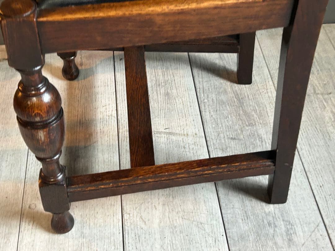 ③　英国　イギリス　ロイズアンティークス　ハイバックチェア　高浮き彫り　GY