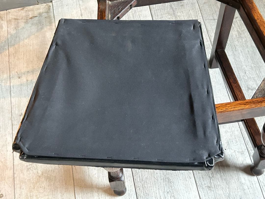 ③　英国　イギリス　ロイズアンティークス　ハイバックチェア　高浮き彫り　GY