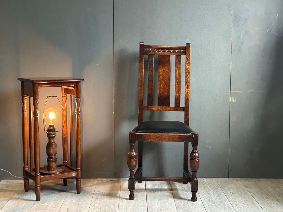 ③　英国　イギリス　ロイズアンティークス　ハイバックチェア　高浮き彫り　GY