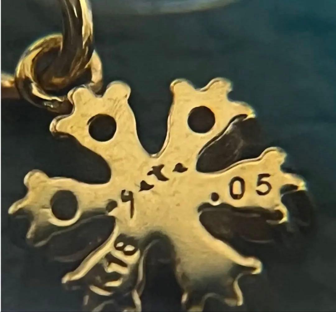 ✨agete 雪の結晶　フラワーモチーフ　ダイア✨アガット　ネックレス　k18