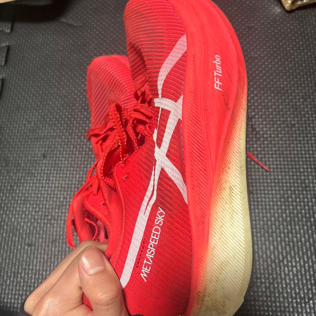 ASICS SPEED SKY レッド 25.5cm