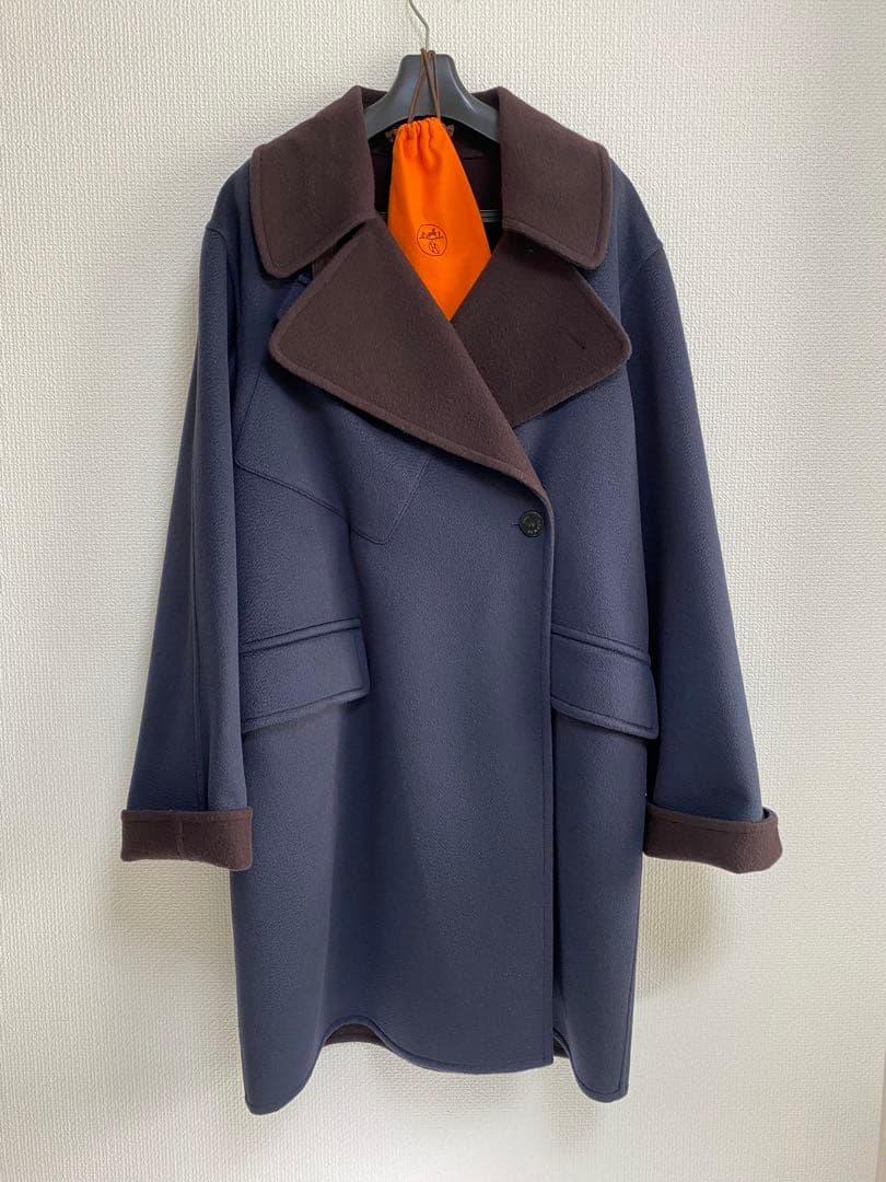 HERMES コート カシミヤ ヴィンテージ サイズ38 真贋済 正規品
