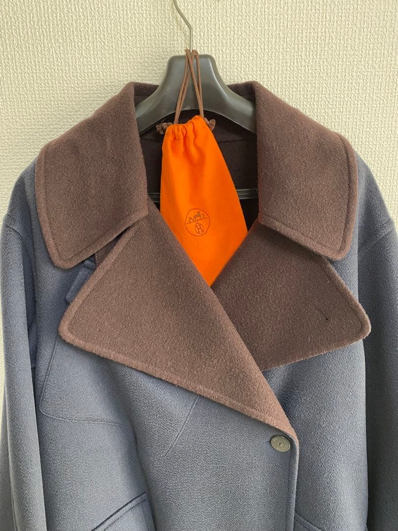 HERMES コート カシミヤ ヴィンテージ サイズ38 真贋済 正規品