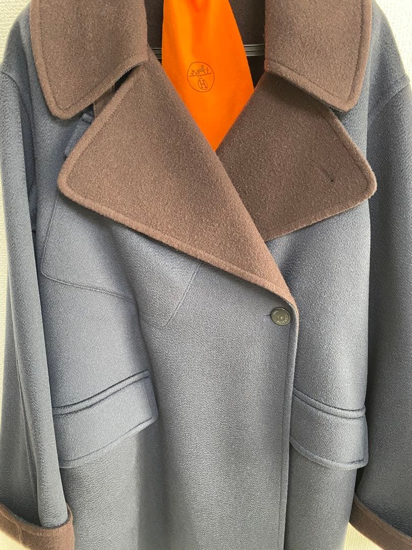 HERMES コート カシミヤ ヴィンテージ サイズ38 真贋済 正規品