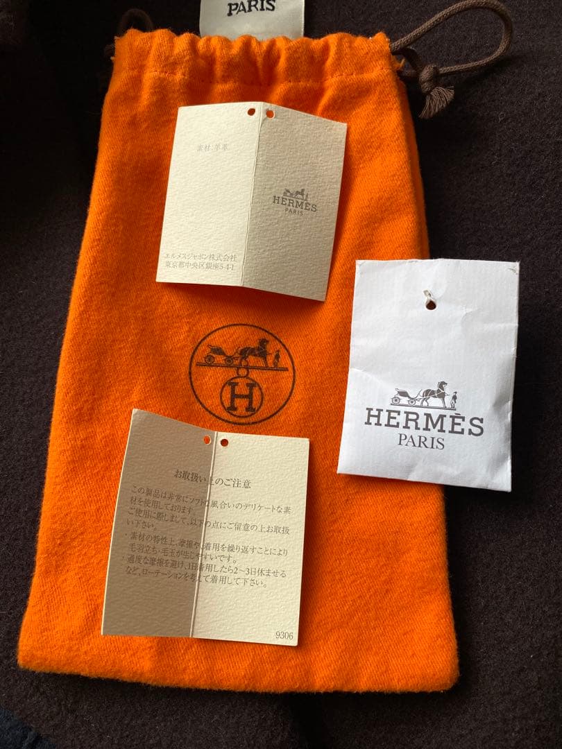 HERMES コート カシミヤ ヴィンテージ サイズ38 真贋済 正規品