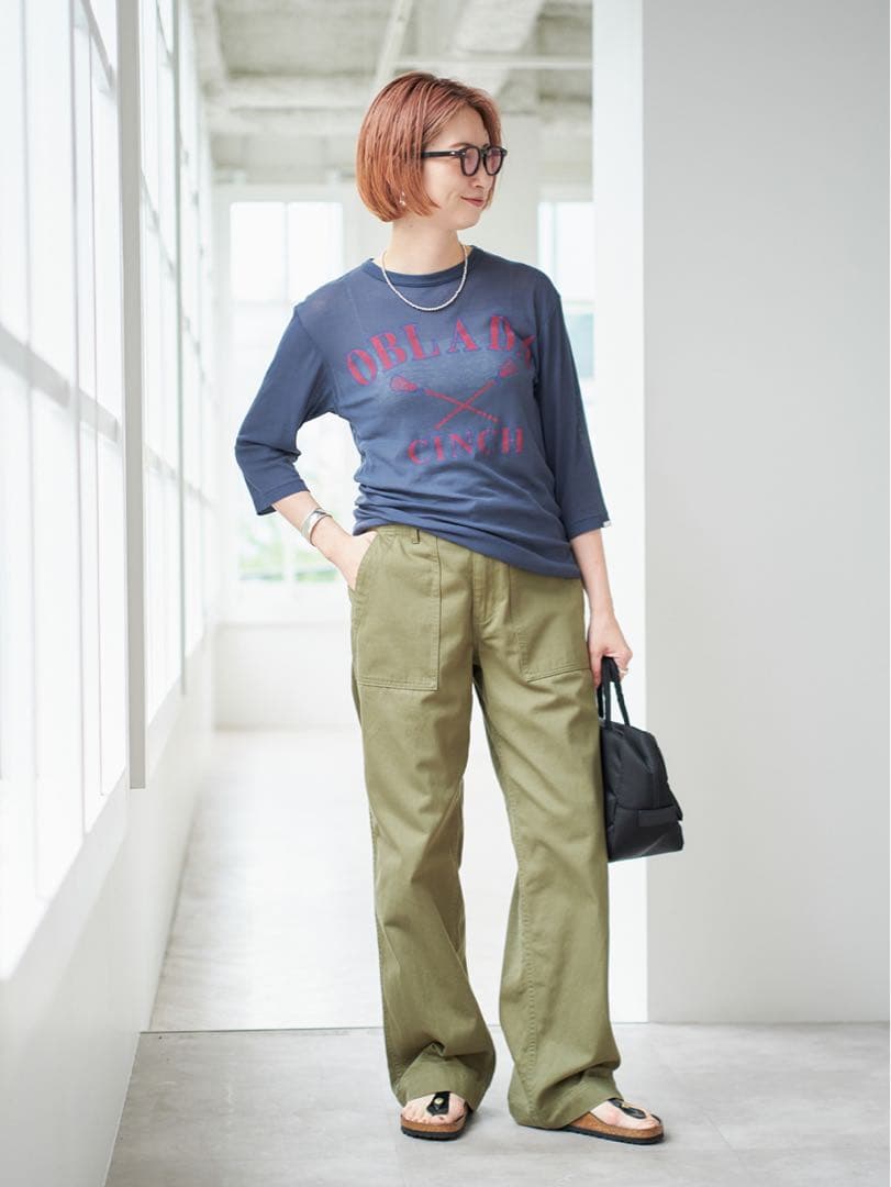 【完売商品ラスト1点❣️】ルーズベイカーパンツ Spick and Spanカーキ