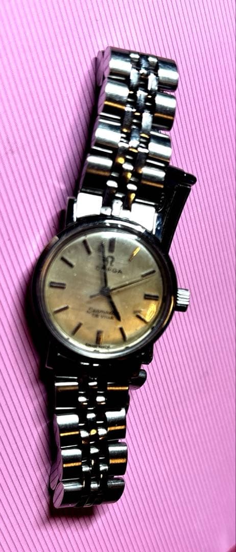 OMEGA シーマスターデビルレディース手巻き アナログ 腕時計 シルバー