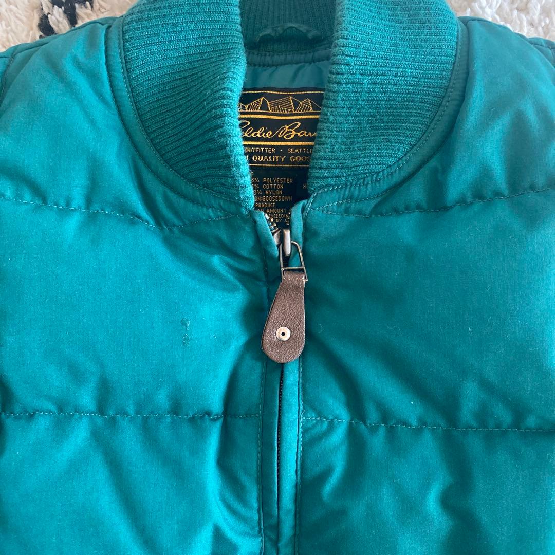 90s Eddie Bauer  downダウンベストS 黒タグ