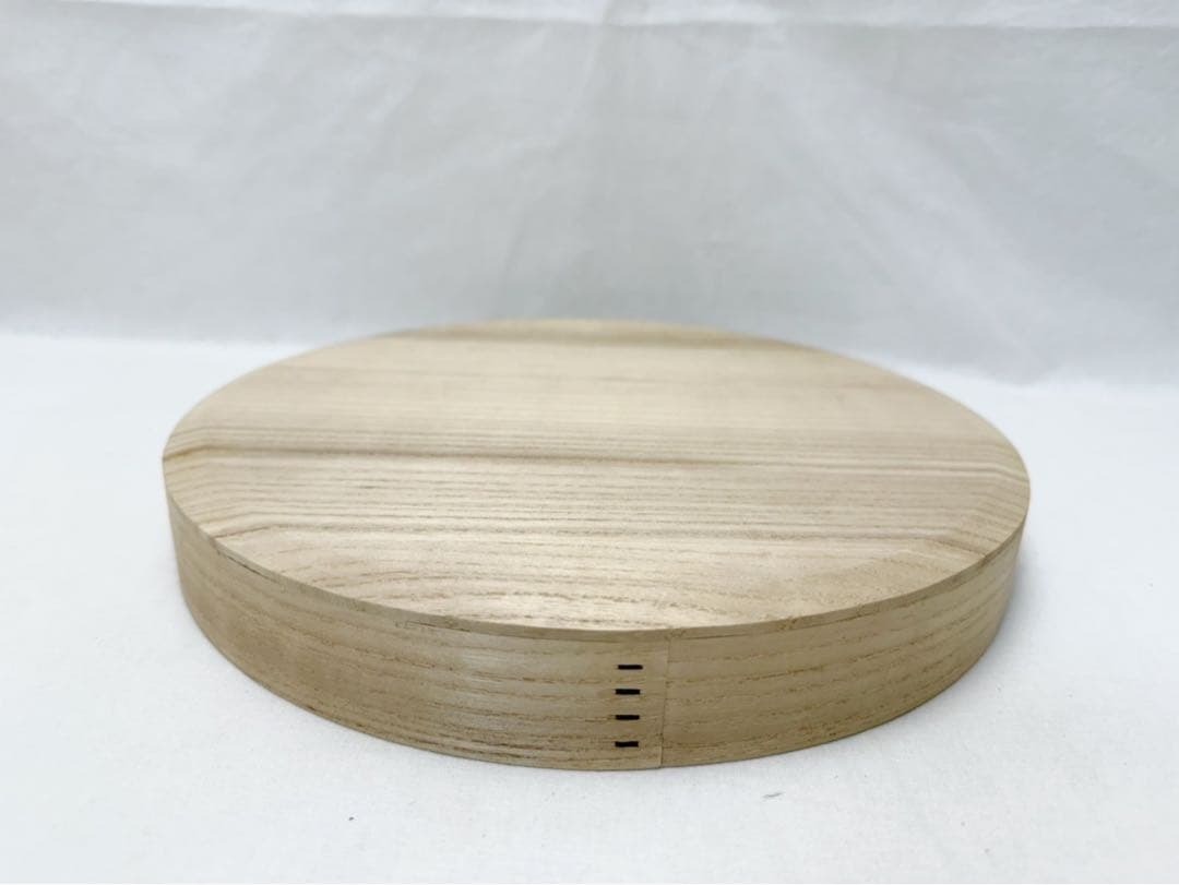 ほぼ未使用 茶道具 宗偏流家元 不審庵 名月盆 宗有好 桐木地 共箱