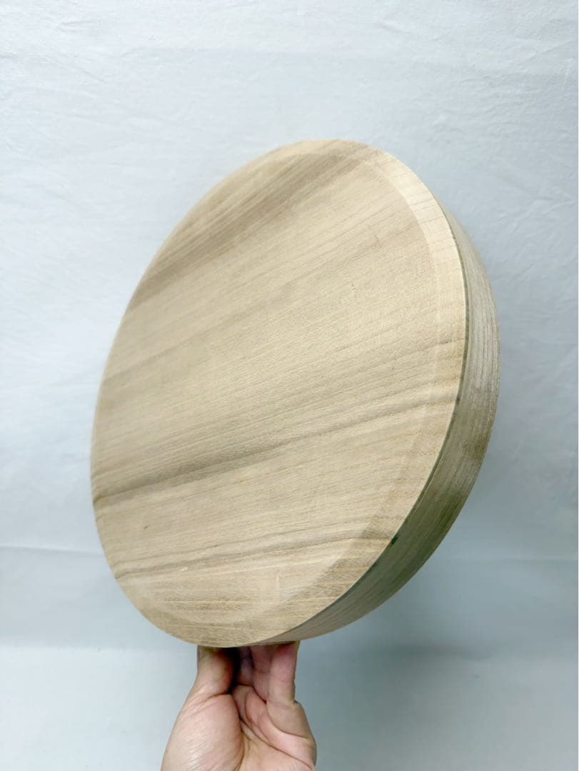 ほぼ未使用 茶道具 宗偏流家元 不審庵 名月盆 宗有好 桐木地 共箱