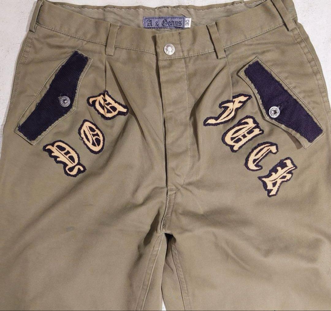 パンツ A&G CASHMERE PATCH MILITARY CARGO PANTS