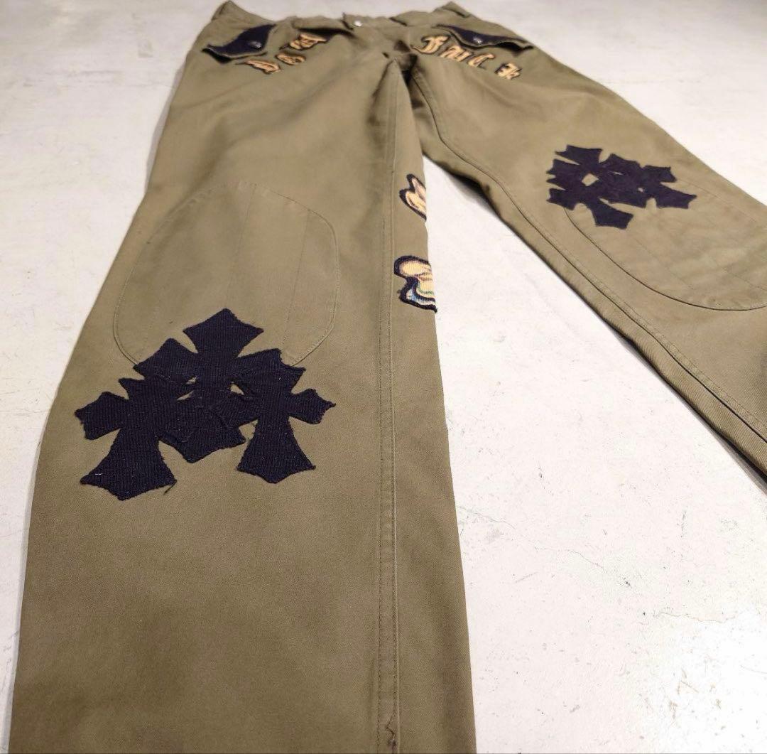 パンツ A&G CASHMERE PATCH MILITARY CARGO PANTS