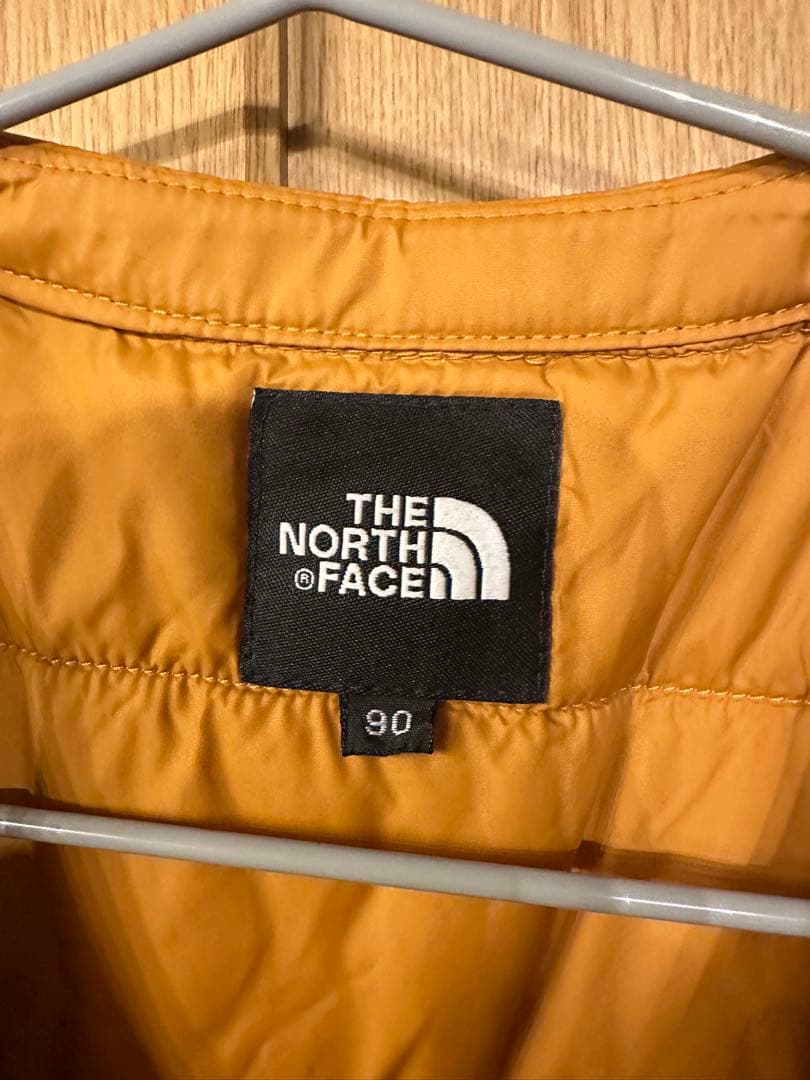 【ヤドカリ】THE NORTH FACE ダウンベスト オレンジ (S)