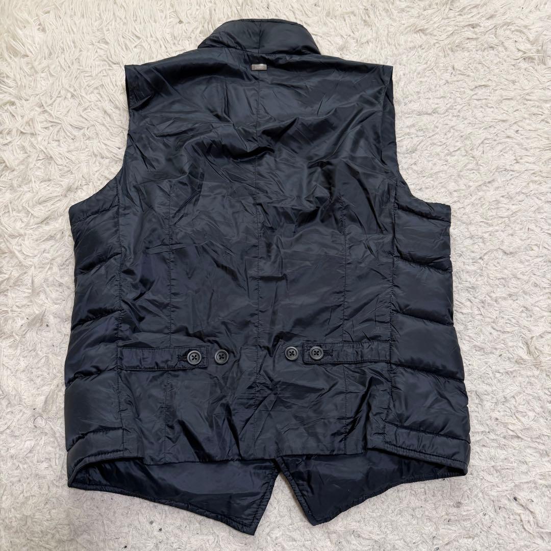 希少サイズ　美品　ヘルノ　ダウンベスト　ライトダウン　ジレ　ネイビー　44サイズ