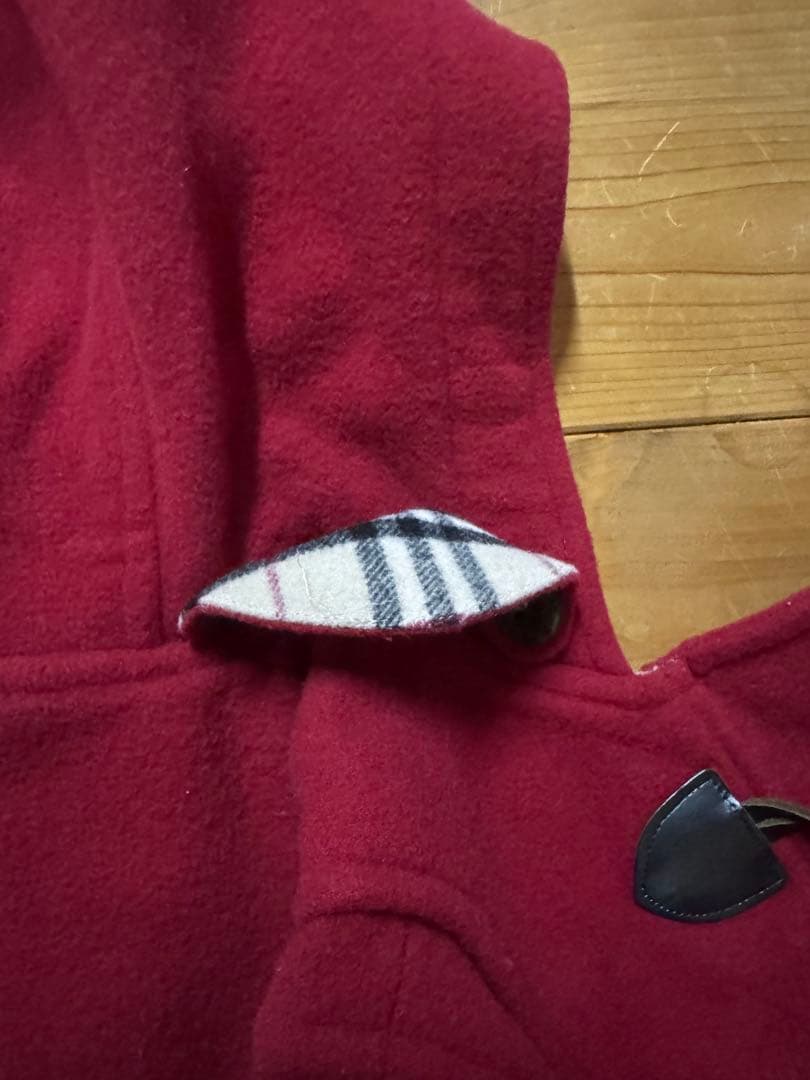 【最終価格】バーバリーロンドン　ダッフルコート 110A キッズ　赤