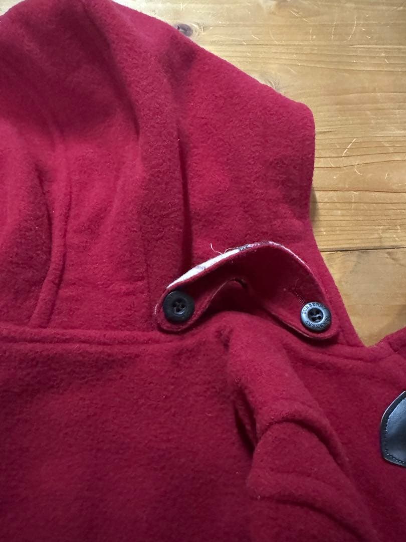 【最終価格】バーバリーロンドン　ダッフルコート 110A キッズ　赤