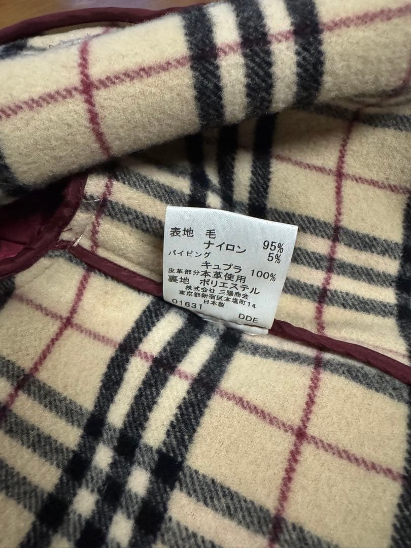 【最終価格】バーバリーロンドン　ダッフルコート 110A キッズ　赤