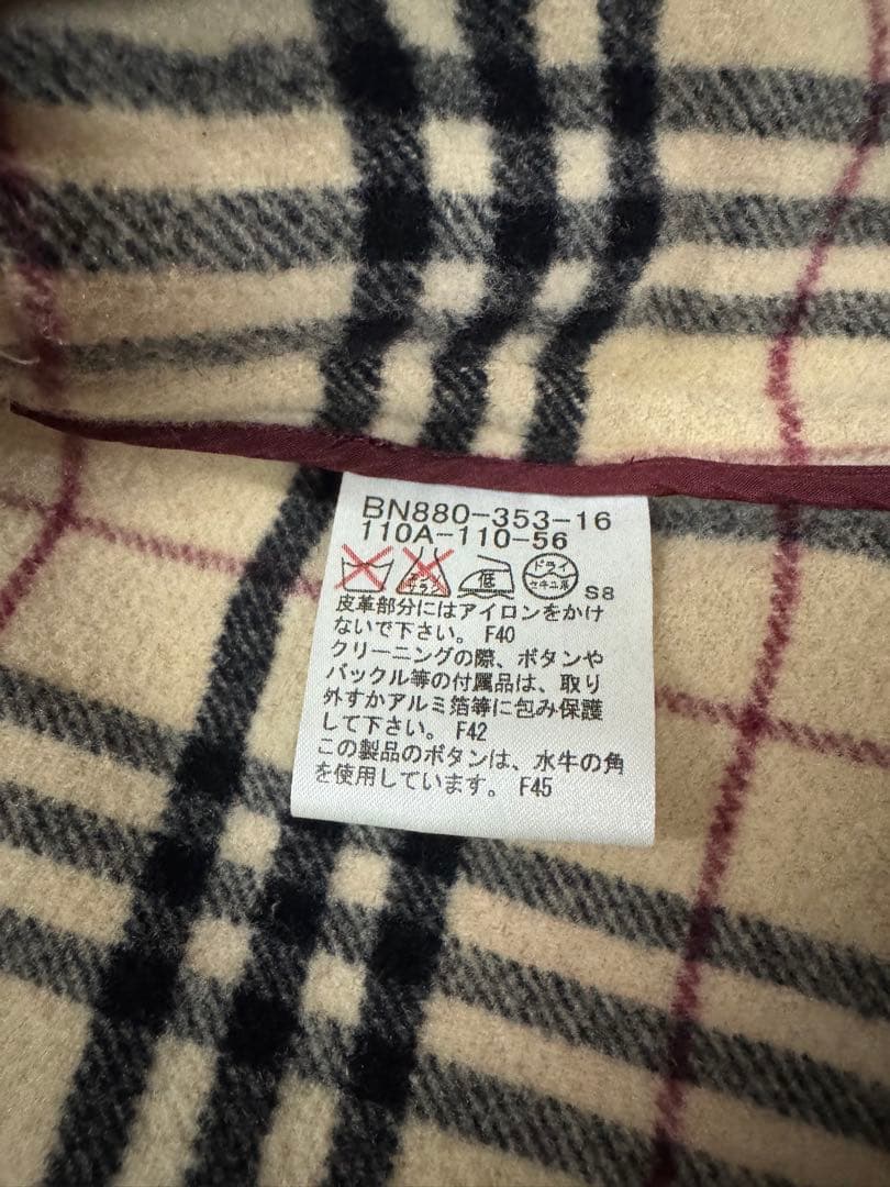 【最終価格】バーバリーロンドン　ダッフルコート 110A キッズ　赤