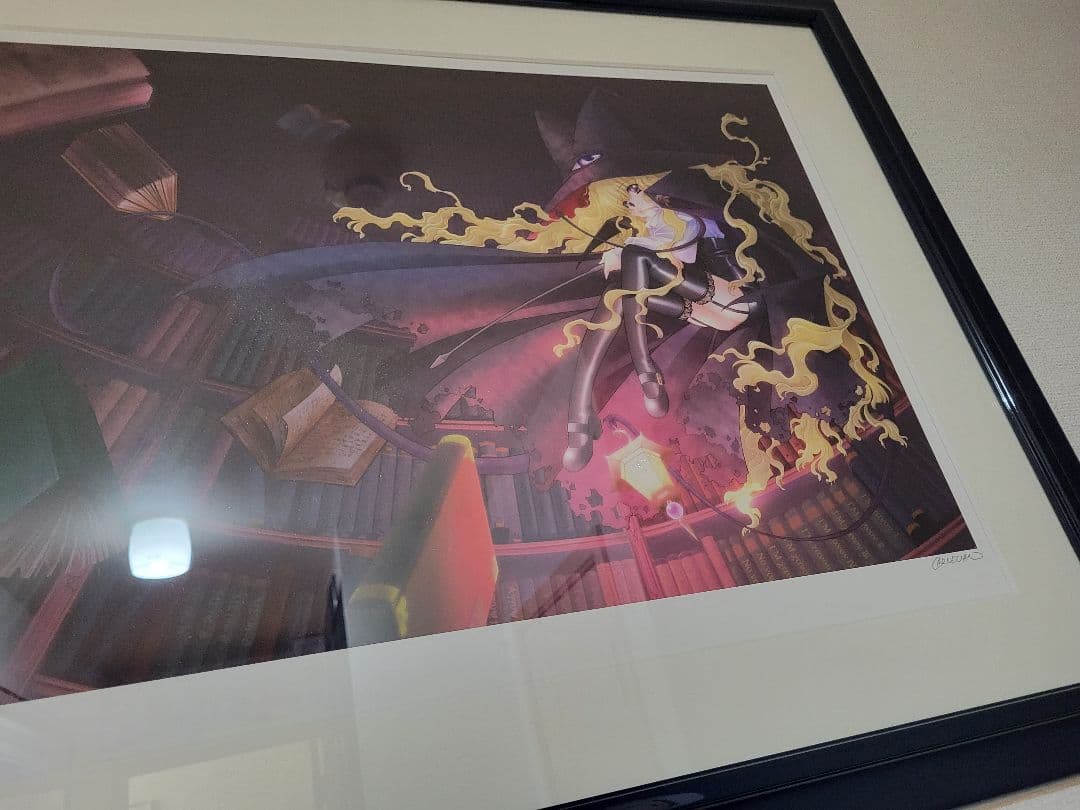 CARNELIAN　版画　「闇と帽子と本の旅人」直筆サイン入り