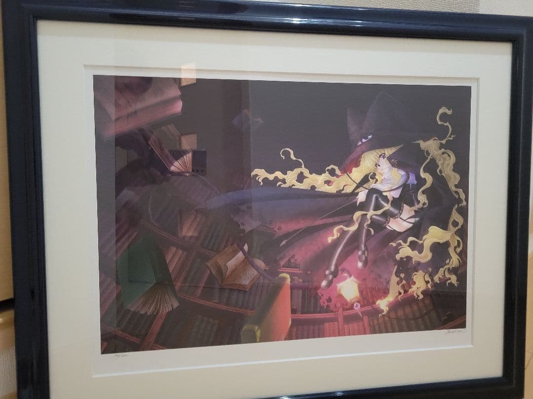 CARNELIAN　版画　「闇と帽子と本の旅人」直筆サイン入り