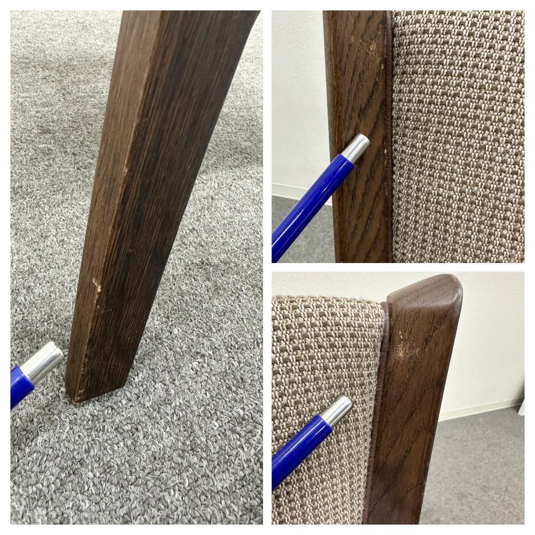 ■カリモク家具■肘無し　ダイニングチェア　回転式　モカブラウン　食堂椅子