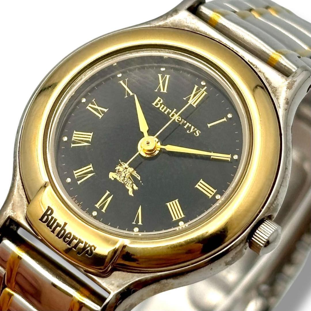 稼働 バーバリー 腕時計 クオーツ レディース 6031-603626 コンビ