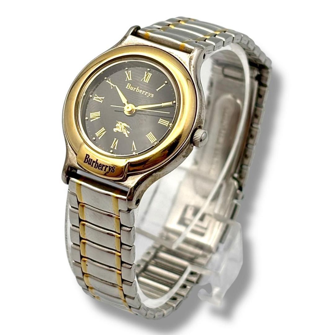 稼働 バーバリー 腕時計 クオーツ レディース 6031-603626 コンビ