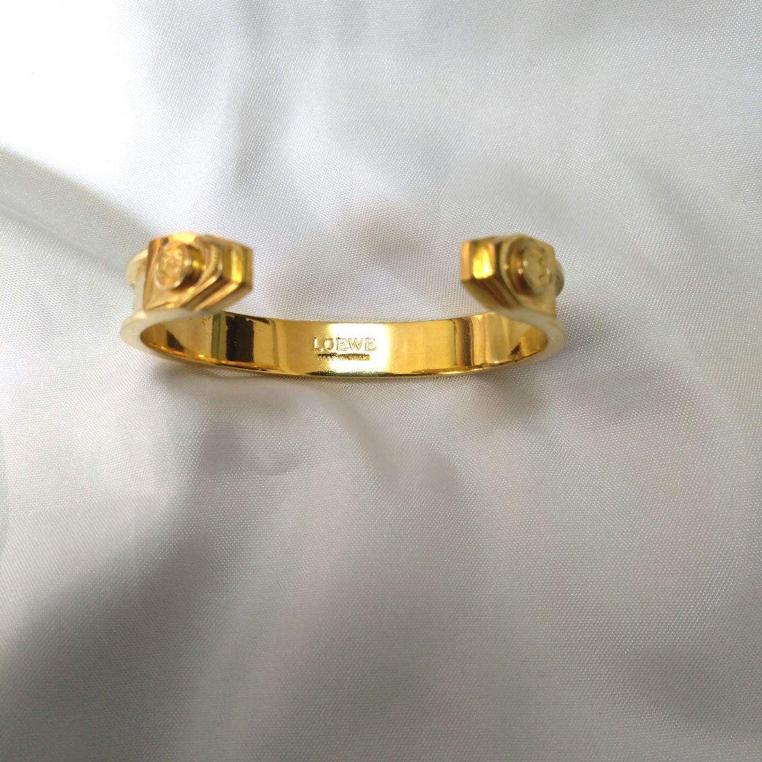 超希少　LOEWE　wアナグラム　ヴィンテージ　バングル