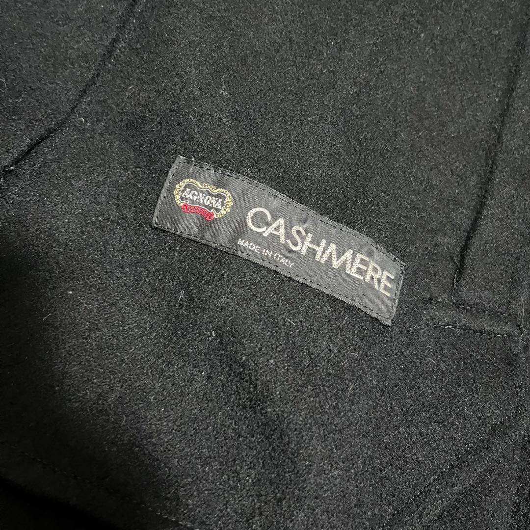 agnona アニオナ カシミヤ　コート　黒　大きいサイズ