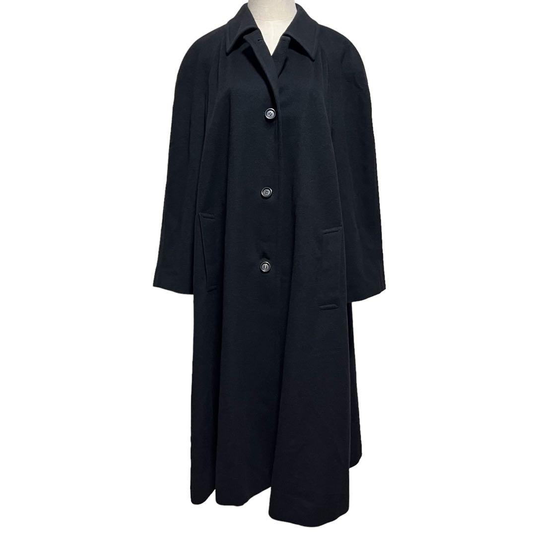 agnona アニオナ カシミヤ　コート　黒　大きいサイズ