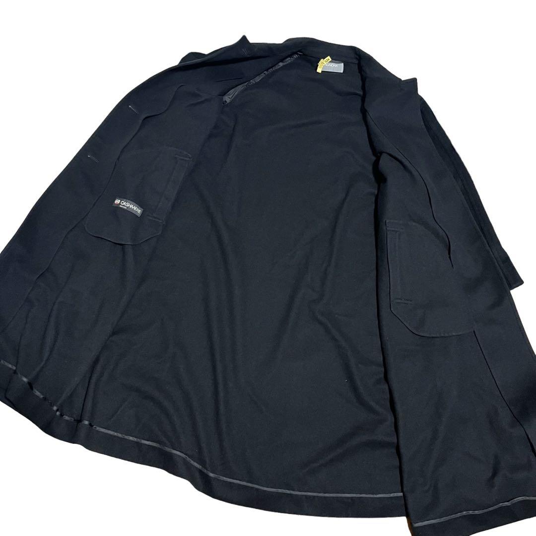 agnona アニオナ カシミヤ　コート　黒　大きいサイズ