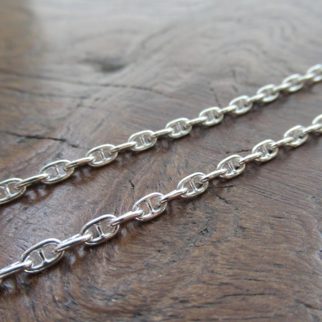 【シルバー925】アンカーチェーン　アンクレット / ハンドメイド