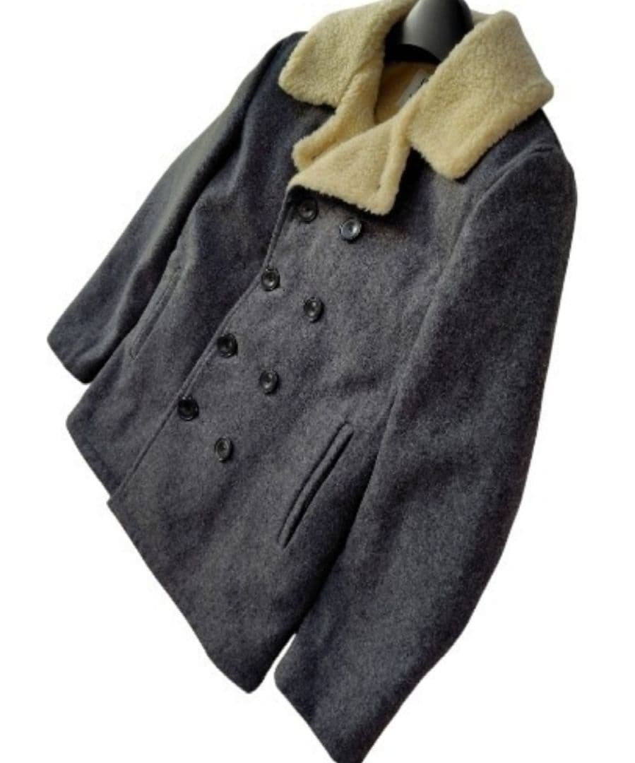 【Ron Herman × Schott】別注 ウール ピーコート グレー 38