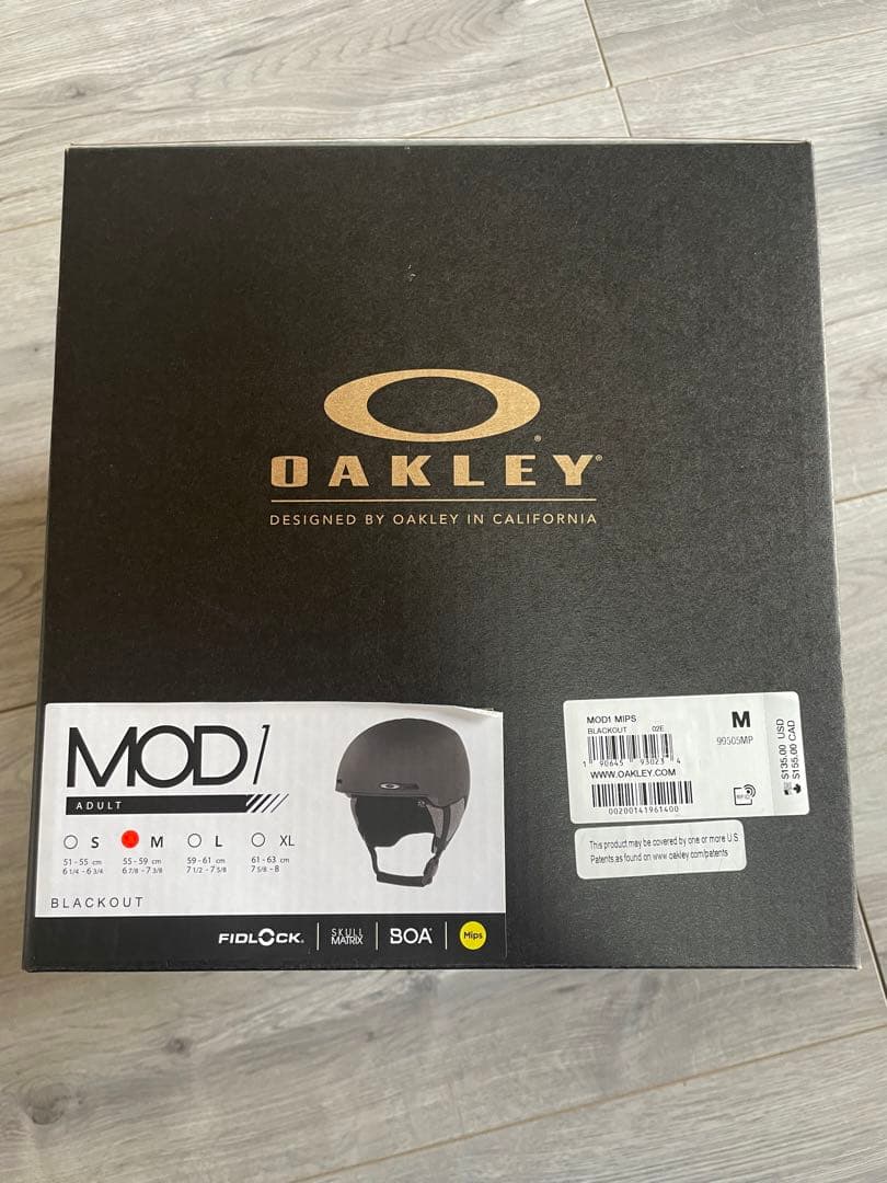 OAKLEY MOD 1 ヘルメット - M ブラックアウト