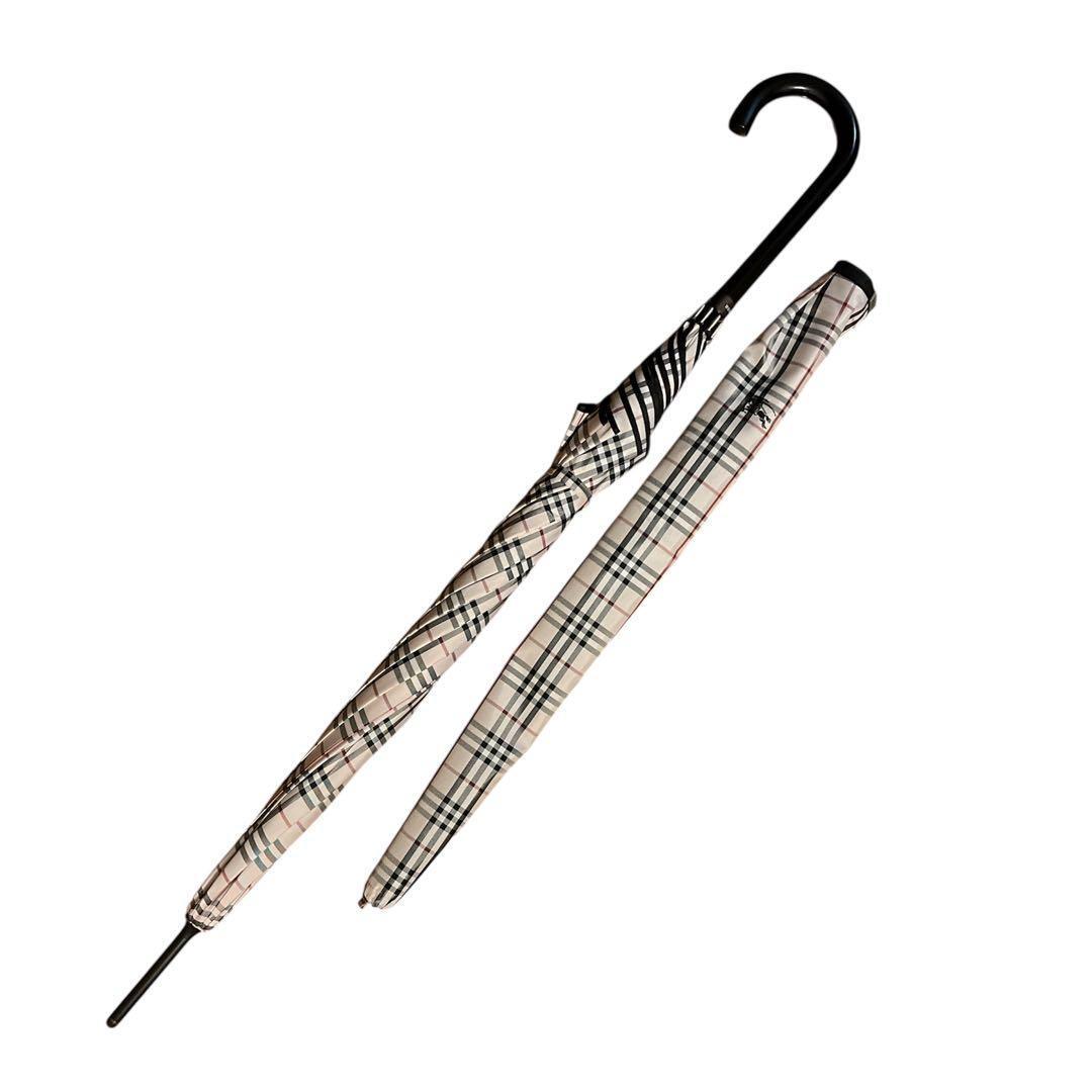 【未使用級】BURBERRY バーバリー ノバチェック 長傘 アンブレラ 美品