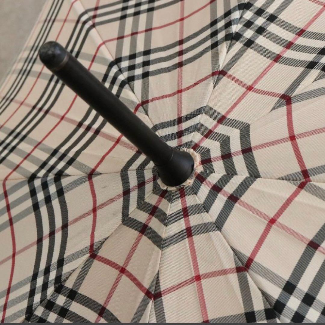 【未使用級】BURBERRY バーバリー ノバチェック 長傘 アンブレラ 美品