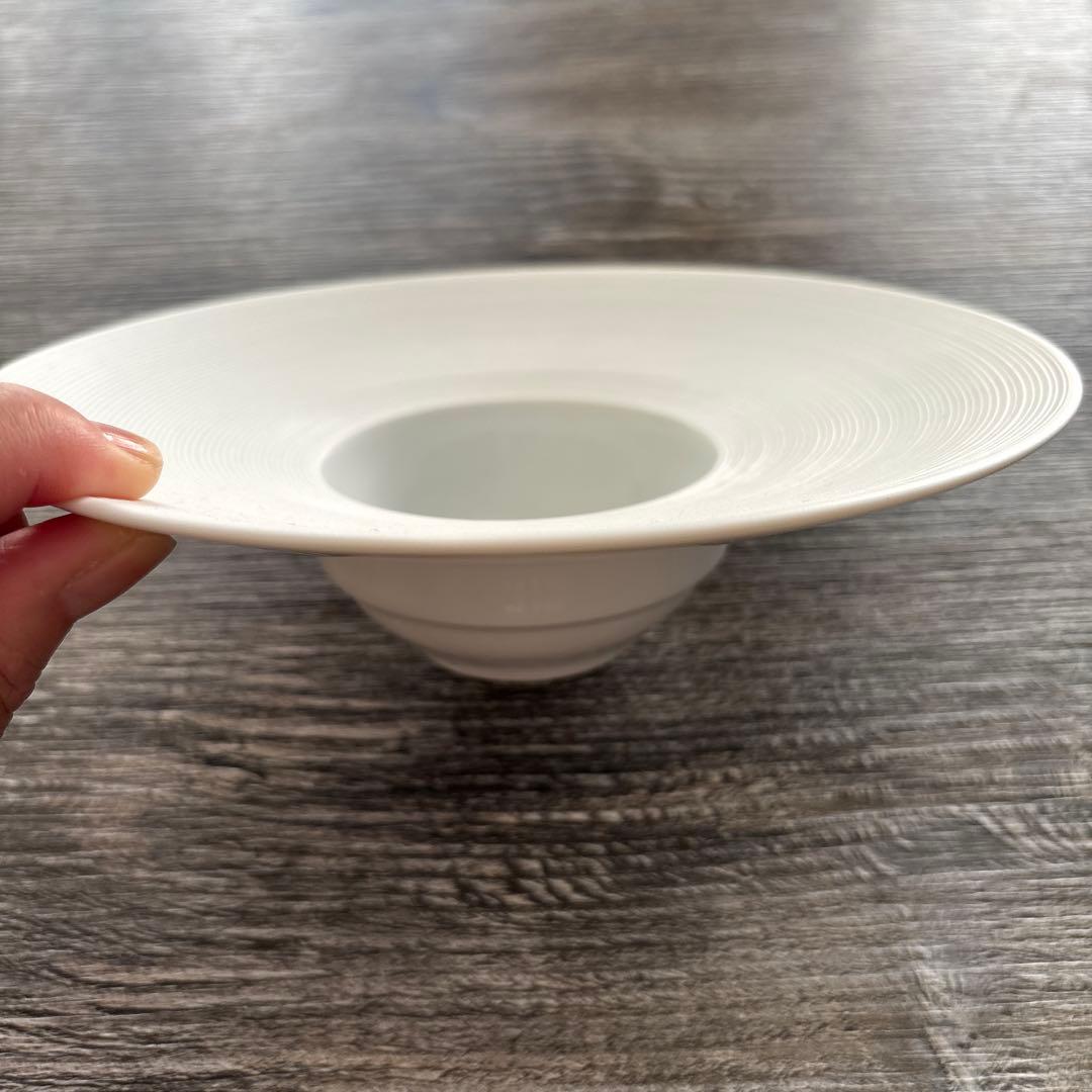 JL Coquet ホワイト リムボウル ストライプ　4枚セット