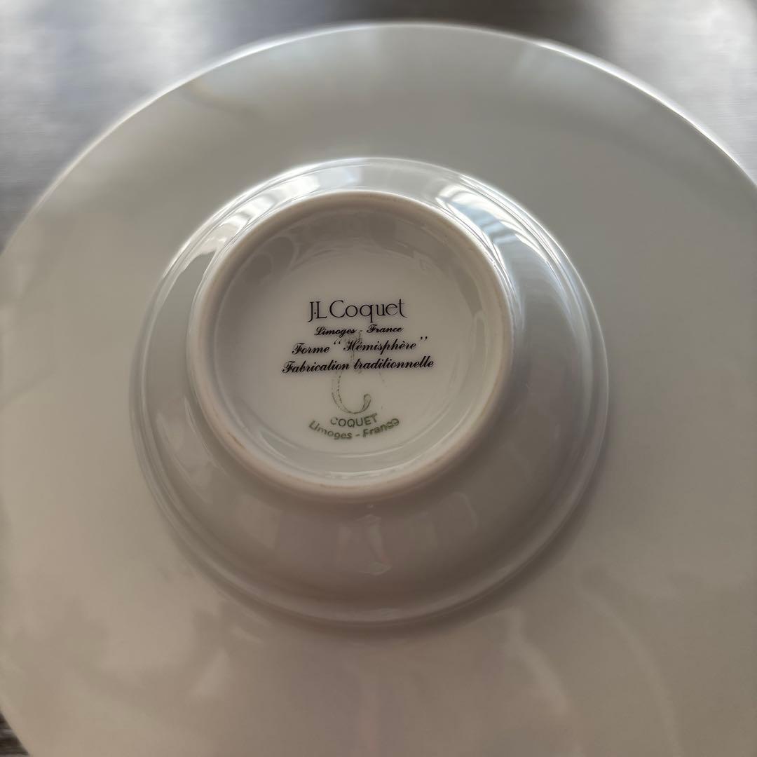 JL Coquet ホワイト リムボウル ストライプ　4枚セット