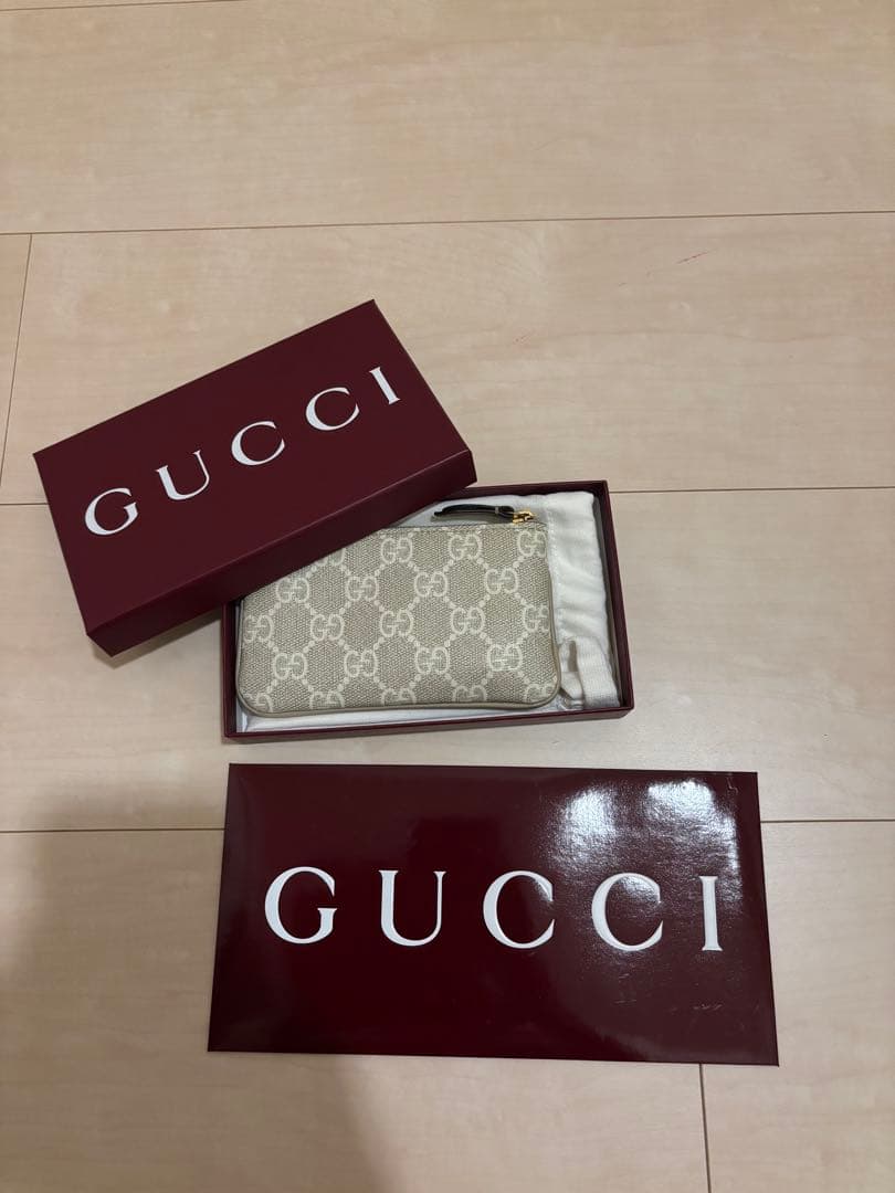 GUCCI GGパターン キーケース ベージュ