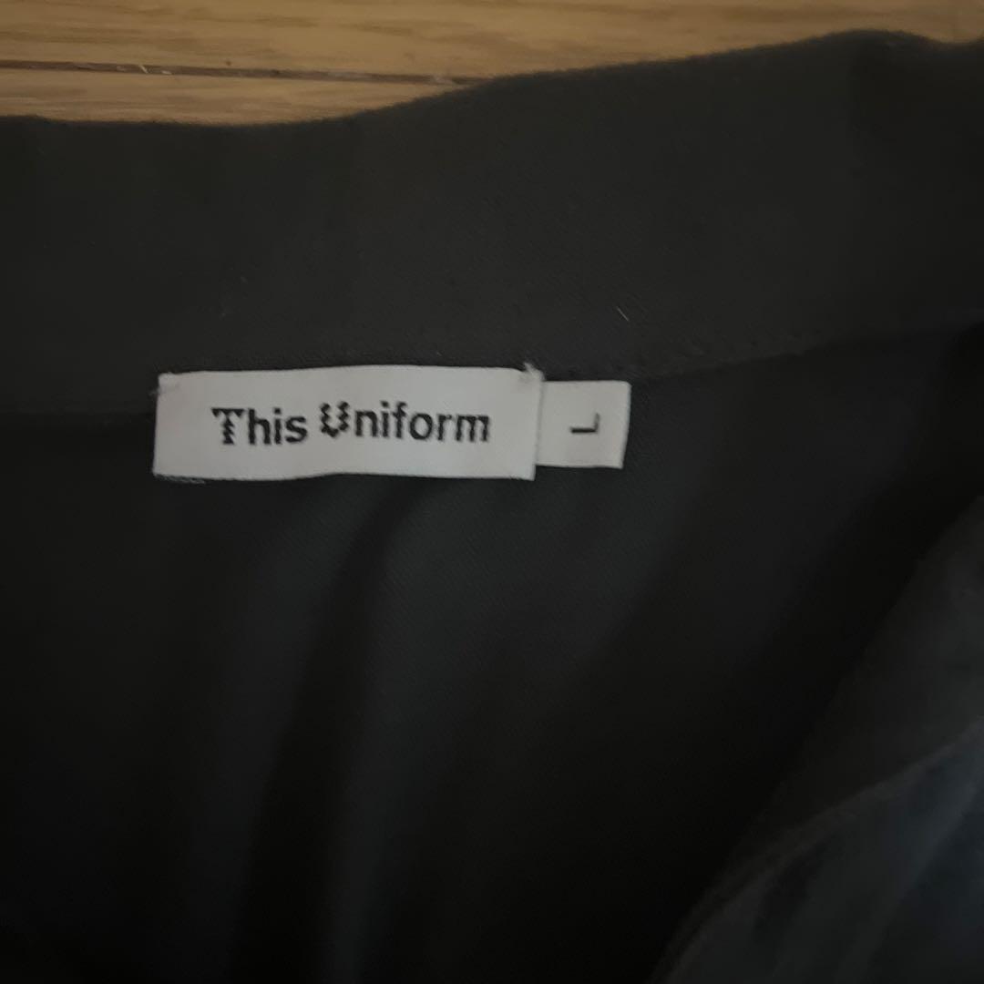 トップス this uniform star polo charcoal