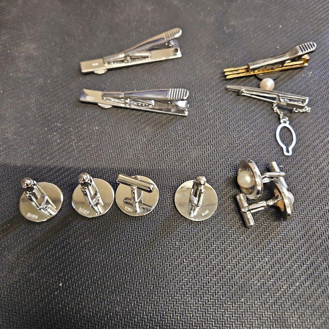 カ*ム様 カフス タイピン silver