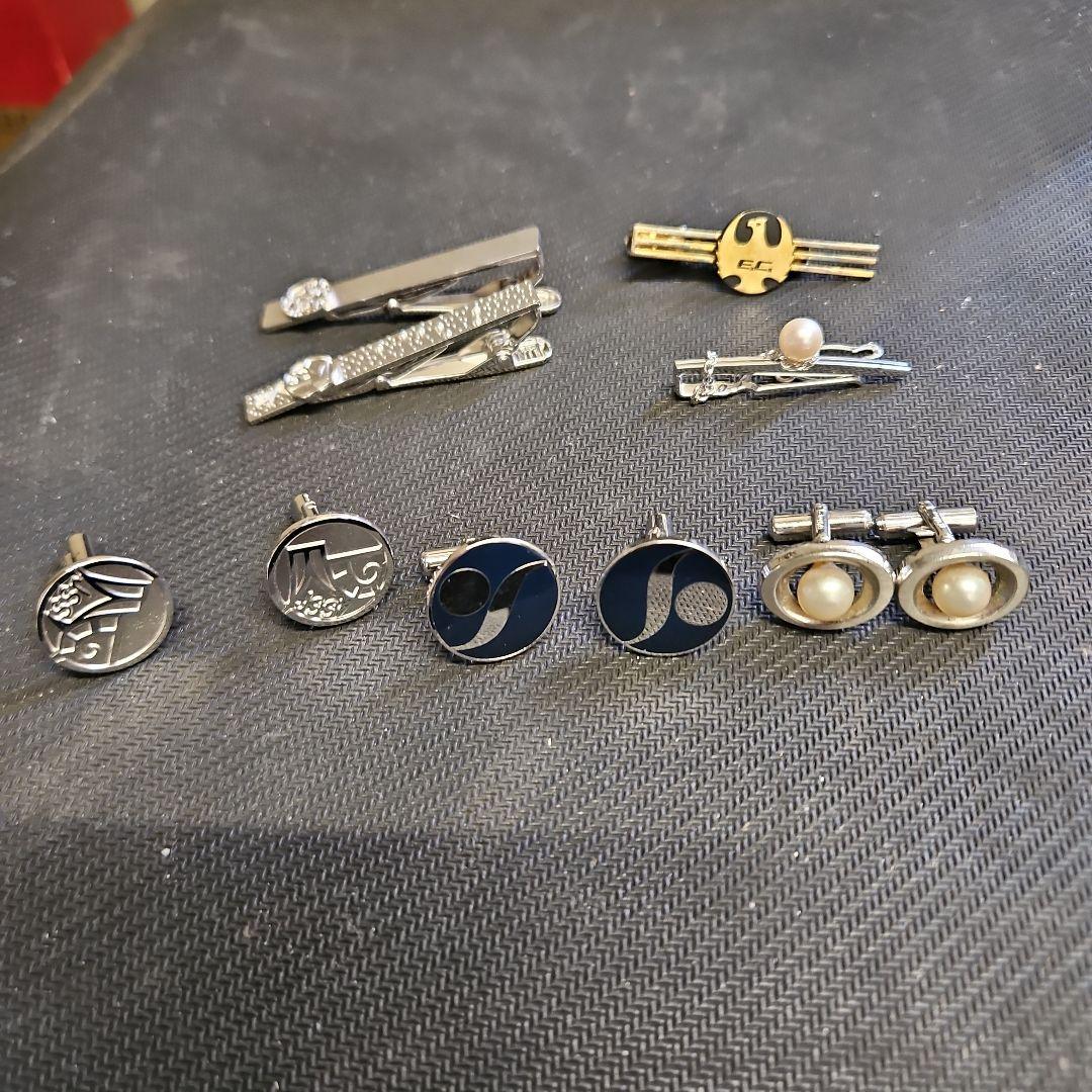 カ*ム様 カフス タイピン silver